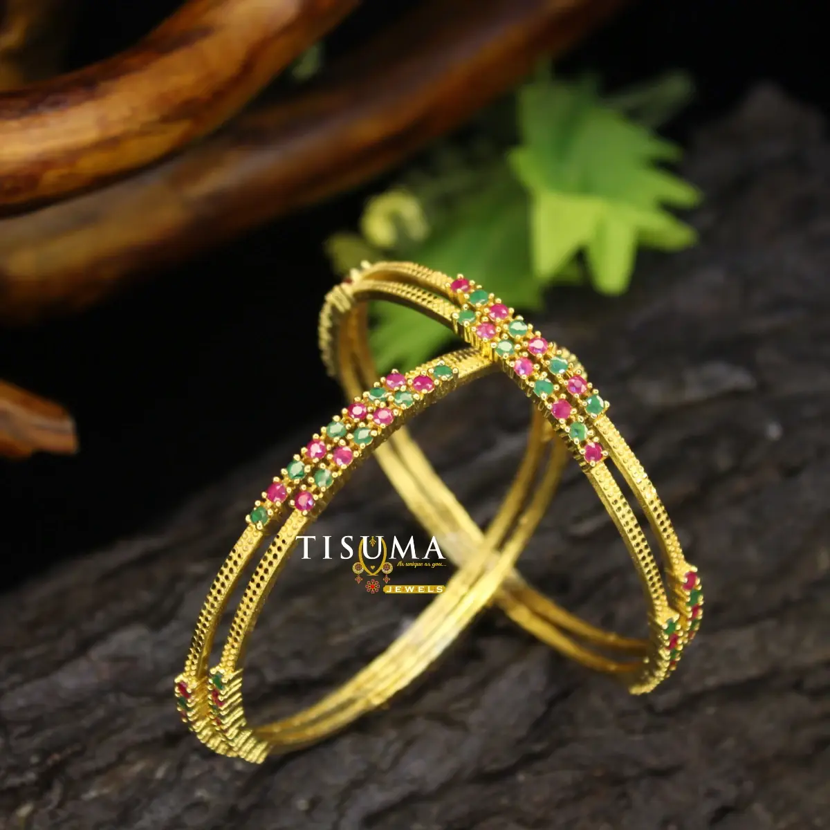 Double-Row Kemp Sleek Bangles